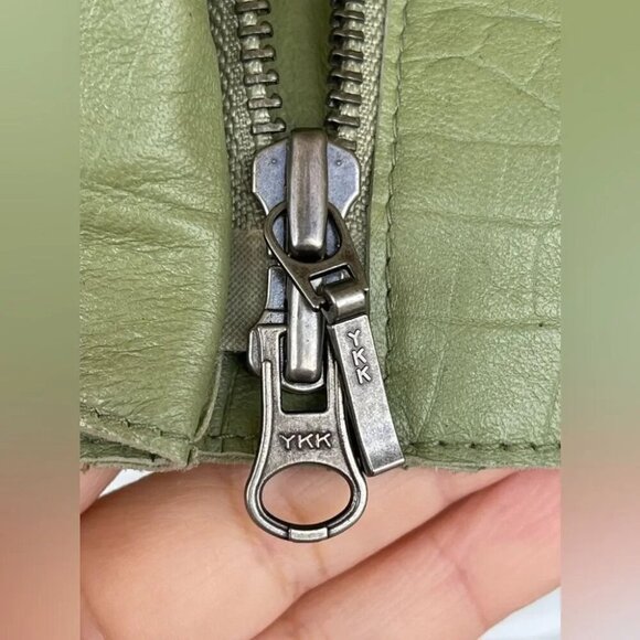 Elements by vakko olive green leather jacket large - Picture 9 of 11